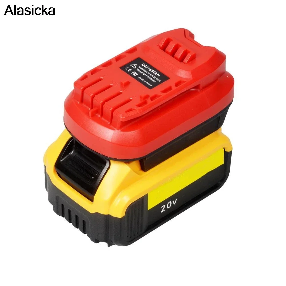 For Dewei 20V/Milwaukee 18V Lithium Battery Conversion Craftsman 20V Cordless Tool DM18MAN Adapter