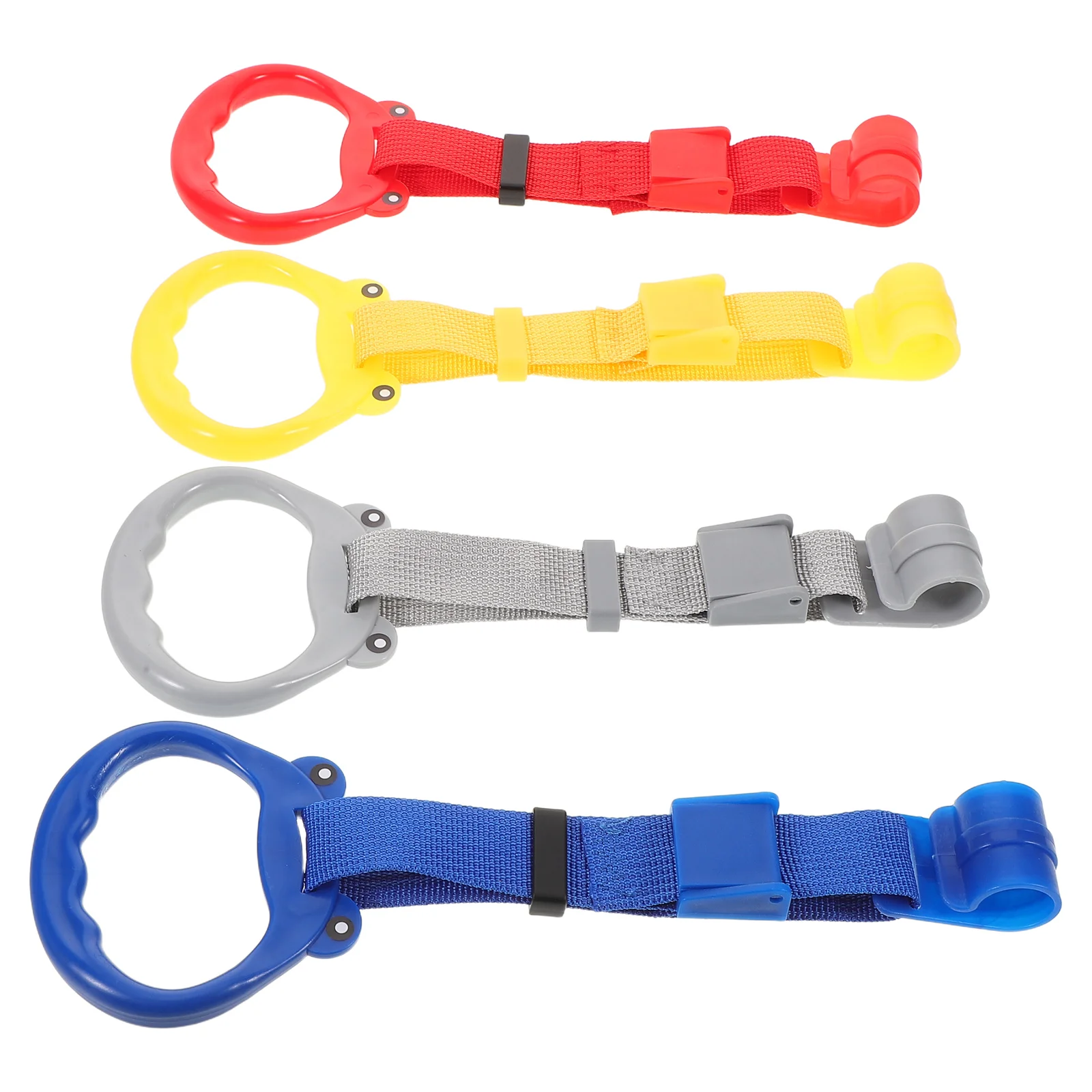 

4 PCS Toddler Assisted Fence Safety Stand up Rings Pull Baby Standing Support Play Gym Part Nylon Gymnastics