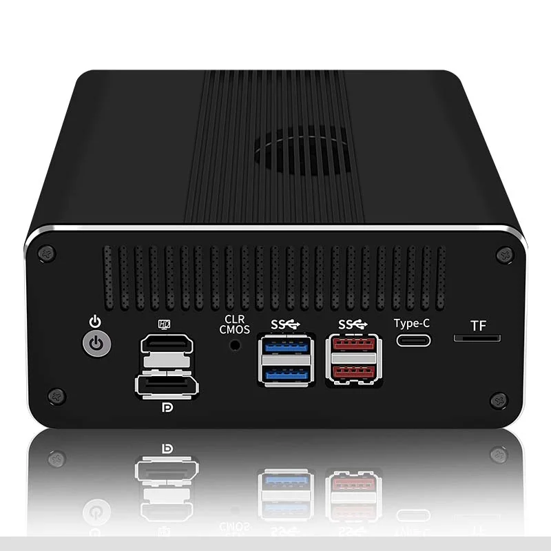 Micro Firewall Apparaat Mini PC, VPN, Router PC, Intel i7 1355U i5 1335U i3 1315U U300 AES-NI 6xIntel 2.5GbE I226-V LAN TF-kaart