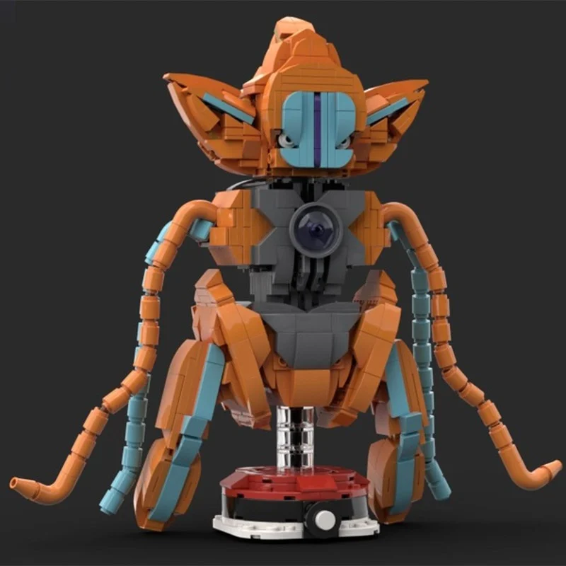841pcs MOC BrickHeadz Deoxys Attack Forme Model Building Blocks Christmas Gift Toys Architecture 3D Creative Birthday Assemble
