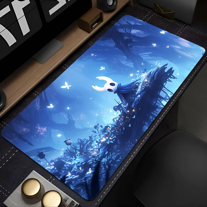 Mouse Pad H-hollow Knight Non-Slip Gaming Accessories PC Computer Desk Mat Gamer Extended Keyboard Pad Mousepad Anime Desk Decor