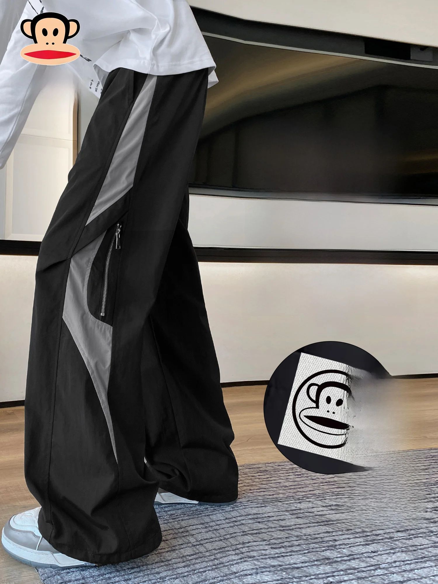 

Мужские повседневные брюки Paul Frank с утепленной флисовой подкладкой, свободного прямого кроя, осенне-зимние, рабочие, длинные, комфортные, теплые