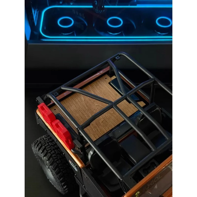 For Axial SCX10 III CJ-7 V2 1/10 RC Crawler Wooden Decorative Floor Panel for Rear Cargo Bed Trunk 1.5mm Thick Replacement Part
