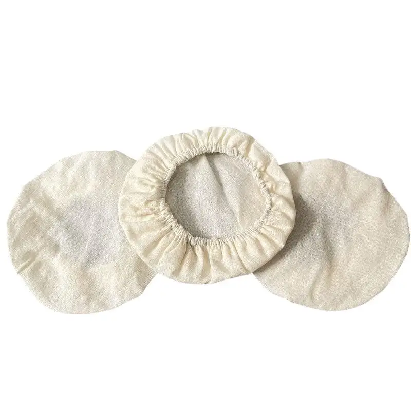 Natural Unbleached Reusable Cotton Jar Strainer Cloths Safe For Brewing Juice