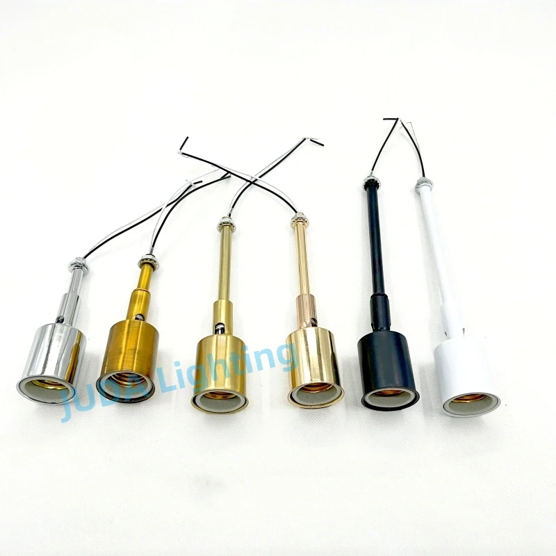 Metal Lamp Base Flexible Tilted Lamp Holder E27 Lamp Holder M10 Rod Cable Wire E27 Socket Ceramic Lamp Holder Iron Lamp Base DIY