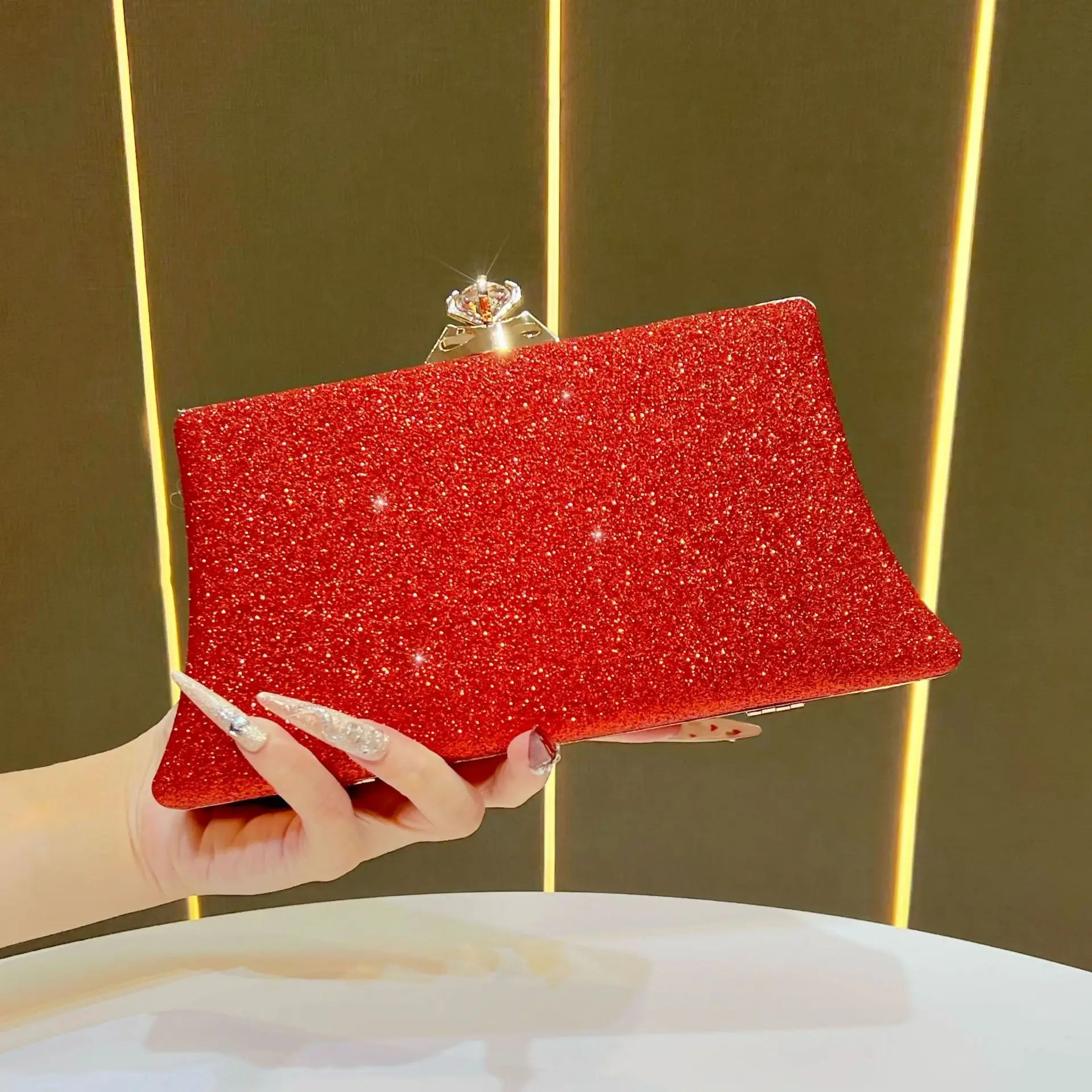 حقيبة يد المشاهير الراقية، مزاج الموضة، حقيبة العشاء، حقيبة الكتف رسول.