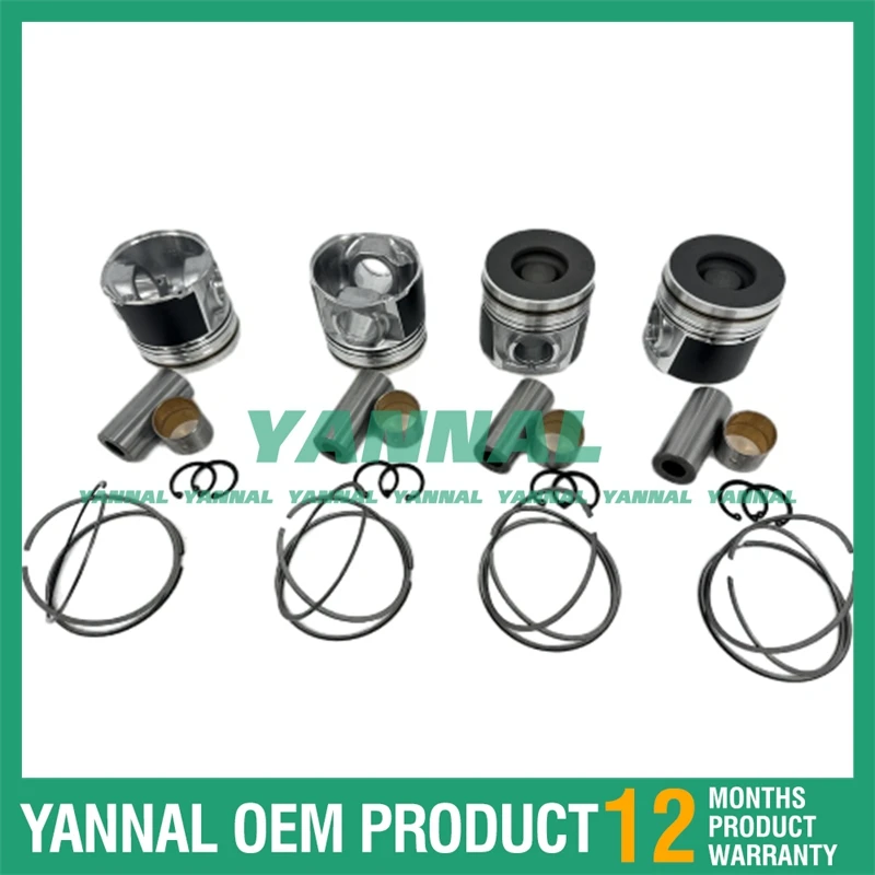 4PCS 4JK1 Piston + …