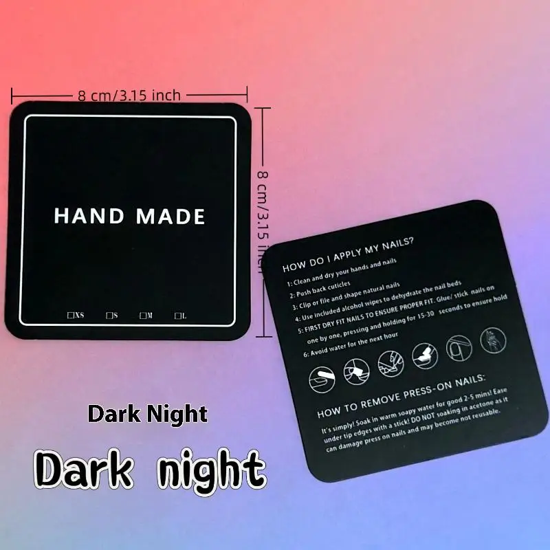 Cartes d'exposition pour faux ongles, boîte de rangement, personnalité, couleur fluorescente, pointes pour faux ongles, outils de manucure, fournitures d'art