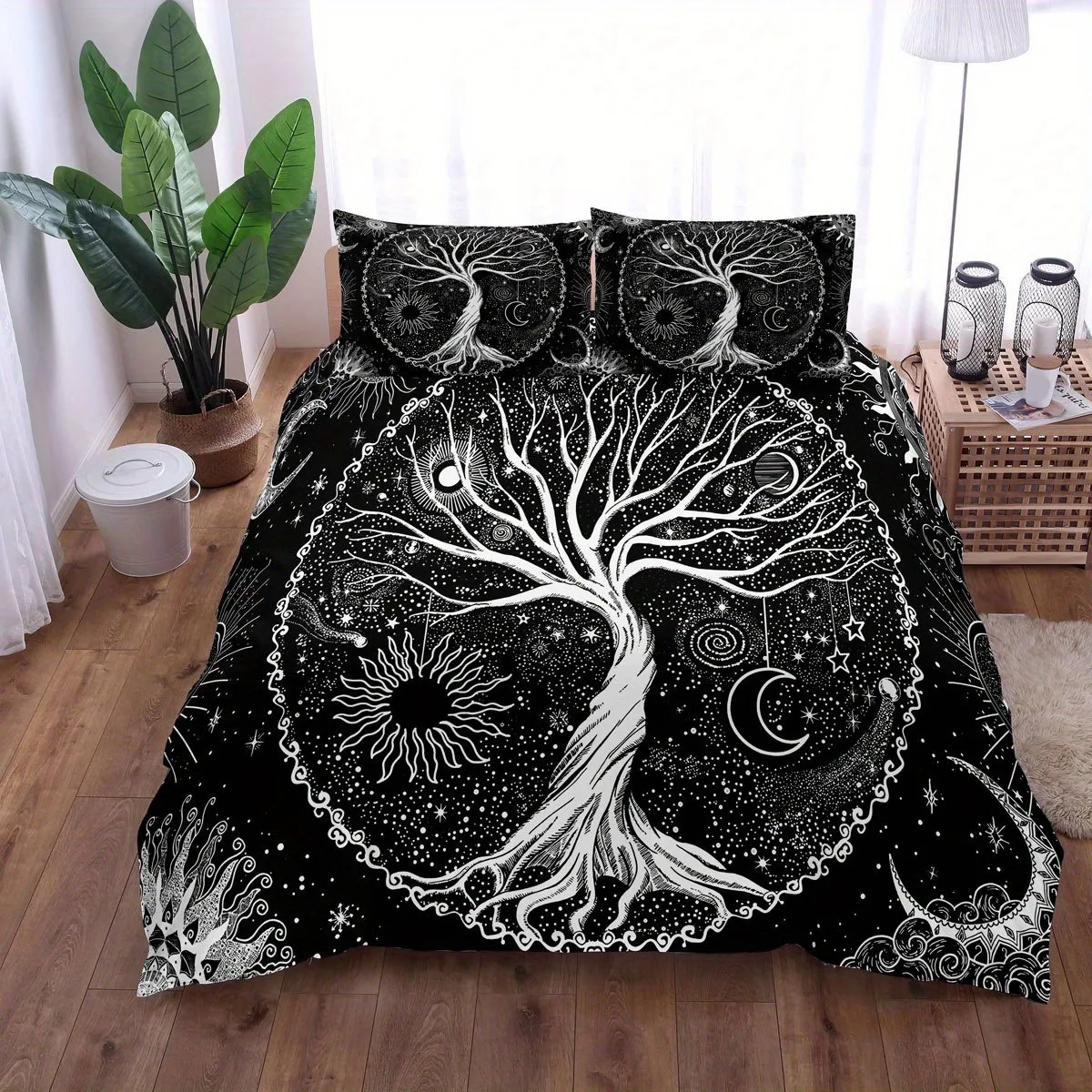 Tree of Life Duvet Cover Set Soft and Comfortable with Zipper Closure Perfect for Bedroom Guest Room and Dorm Decor