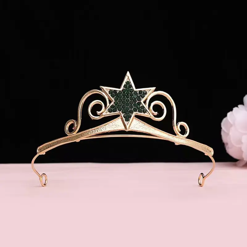 Princess Crown Five-pointed Star Birthday Tiara Headwear view 3