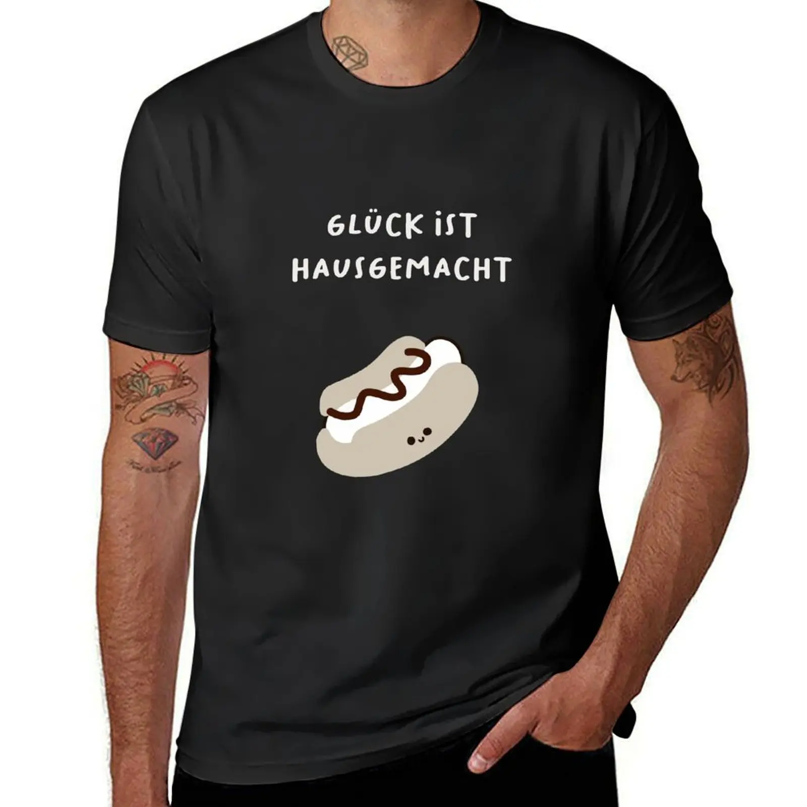 Glück ist hausgemacht Cute Character Illustrations Simple & Sweet Designs T-Shirt Blouse mens big and tall t shirts