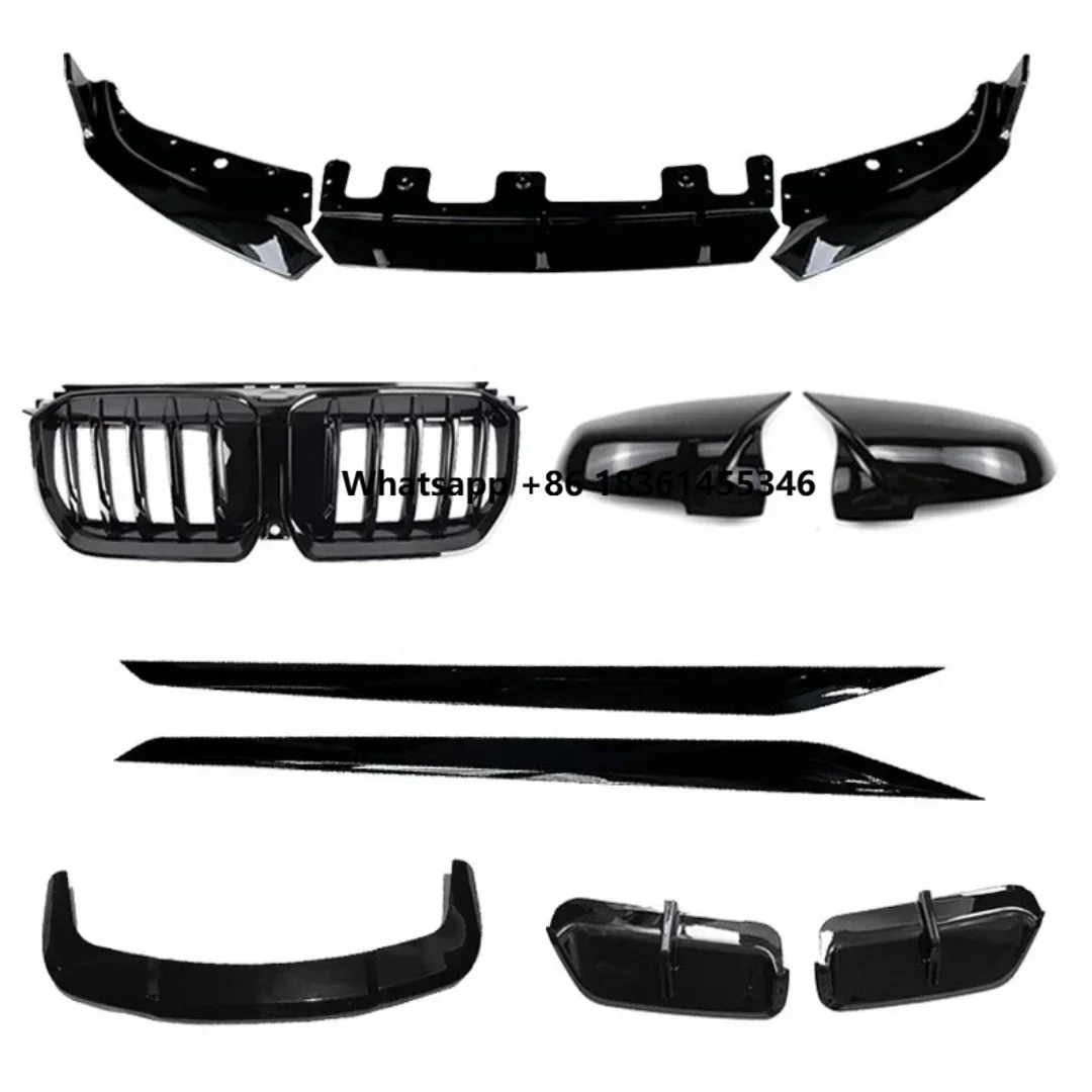 

Body Kit For X1 New Style Modified Front Rear Lip Side Skirt Grill Mask Tail Wing Car Window Trim Assembly Auto Accessories
