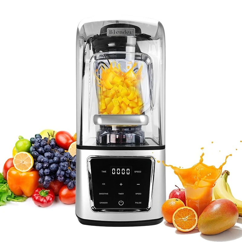 

4L Large Capacity Commercial Covered Wall Breaker Multifunctional Milkshake Ice Crushing Soymilk Food Processor Milk Tea Shop