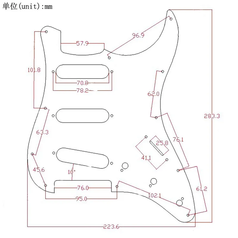 1Pcs 3 Ply 11 Holes Electric Guitar Pickguard Anti-Scratch Plate Multicolor For Choose Musical Instrument Accessories