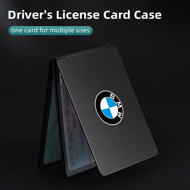 Aluminium Driver Licence Card Case Storage ID Card For BMW X1 X3 X5 X4 X6 G20 G30 E46 E90 E60 F10 F30 F20 F40 E39 E36 E87 E70 E9