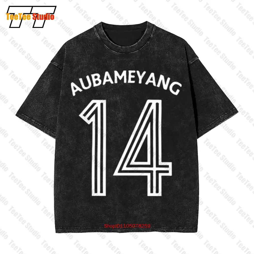 Pierre Emerick Aubameyang Adulto No.14 Camiseta vintage grande QC3C