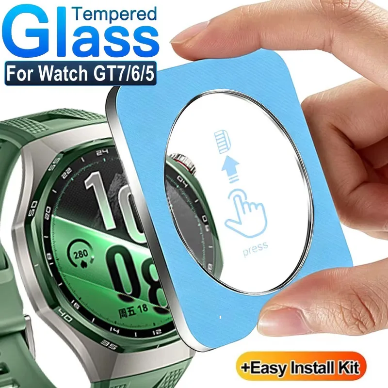 Tempered Glass Screen Protector For Huawei Watch GT7Pro/GT7 6 5 Pro 46MM Film With Alignment Tool For Huawei Watch GT7 6 5 41mm