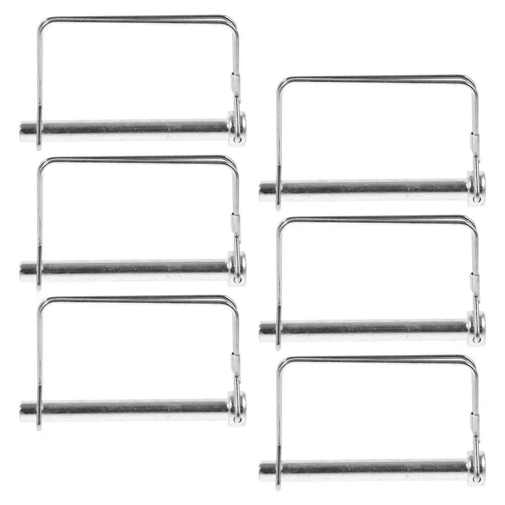 

Набор из 6 предохранительных шпилек для прицепов: надежные фиксаторы для сцепных устройств, универсальные, для тяжелых условий эксплуатации, обеспечивают надежное соединение