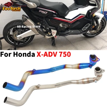 Slip On For Honda X-ADV 750 X Slip 750 750 Motorcycle Exhaust Exhaust Moto Full System Front Pipe Original Muffler Connect