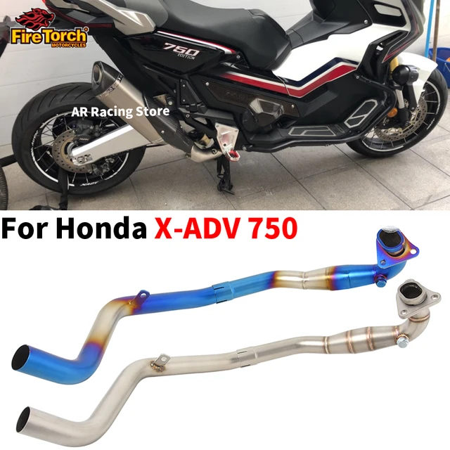 Slip On For Honda X-ADV 750 X ADV750 XADV 750 Motorcycle Exhaust Espace  Moto Full System Front Pipe Connect Original Muffler - AliExpress 201355758