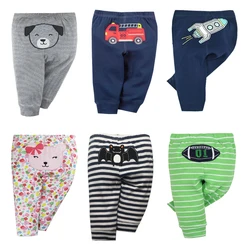 2022 zomer zacht katoenen baby jongens broek cartoon felle kleur gilrs broek nieuwe mode gestreepte baby broek pasgeboren peuter leggings