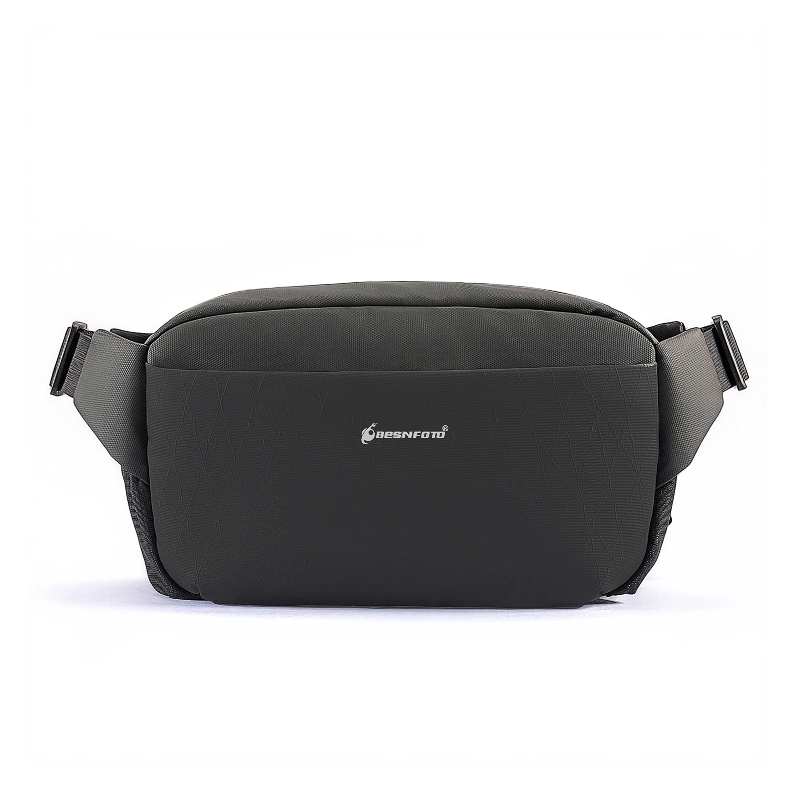 Besnfoto Waterproof Camera Bag Sling Shoulder Crossbody Pack with Tripod Holder Modular Dividers Lightweight Photography Messenger Case for Canon Sony Nikon Mirrorless DSLR Lens Drone