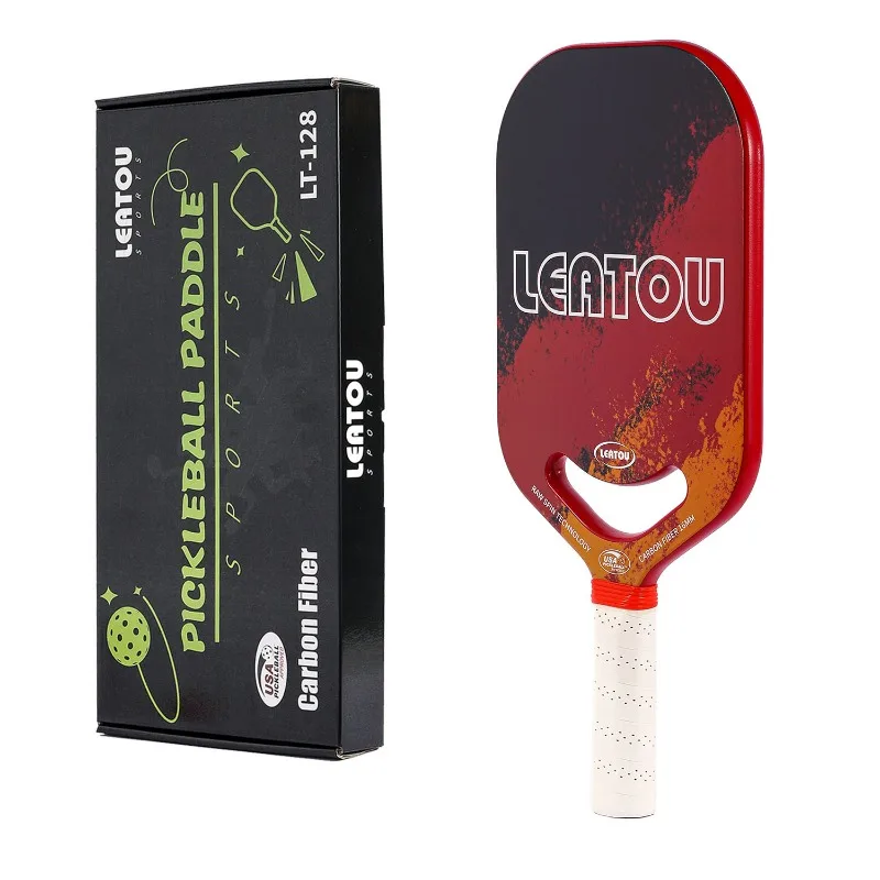 

ZOCO Pickleball Racket Carbon Fiber One-piece Molding Hot Pressing Silent Professional Color Box Set for Training Competition