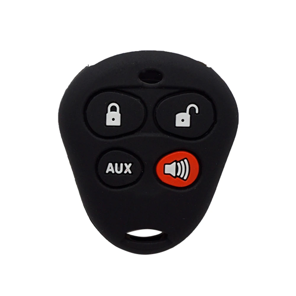 Xinyuexin New Silicone Car Key Case Cover for Viper Keyless Entry Remote 4 Buttons Car Accessories Auto Anti-theft Device