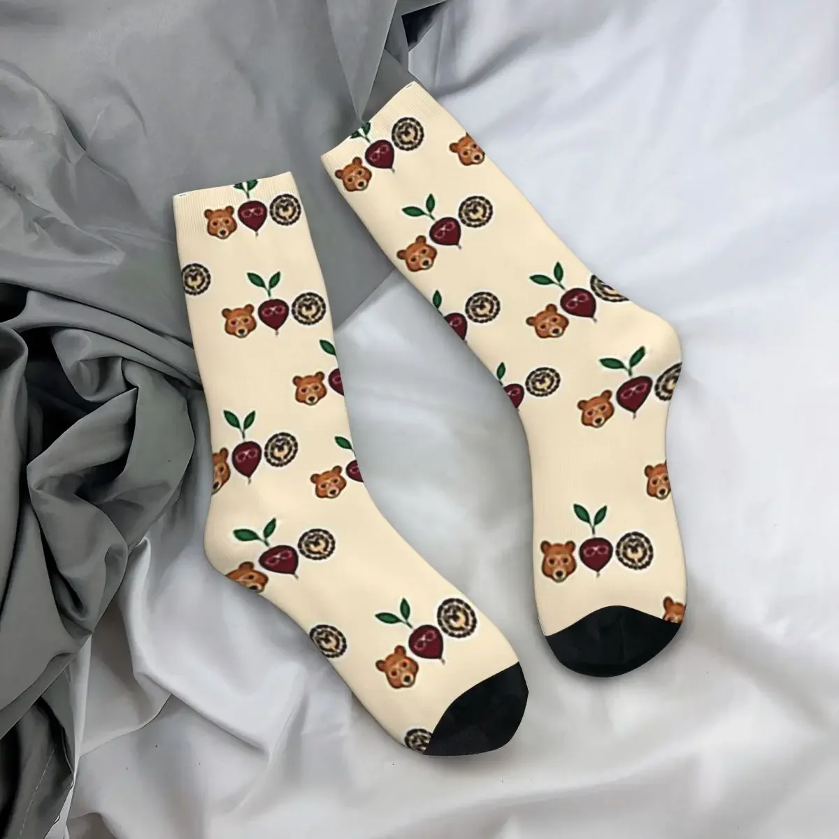 Bears Beets Battlestar Socks Harajuku Super Soft Stockings All Season Long Socks Accessories for Unisex Birthday Present