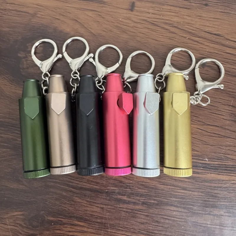 Metal Leakproof Bottle Portable Pepper Shaker Spice Dispenser Sweetener Portable Travel Storage with Keychain