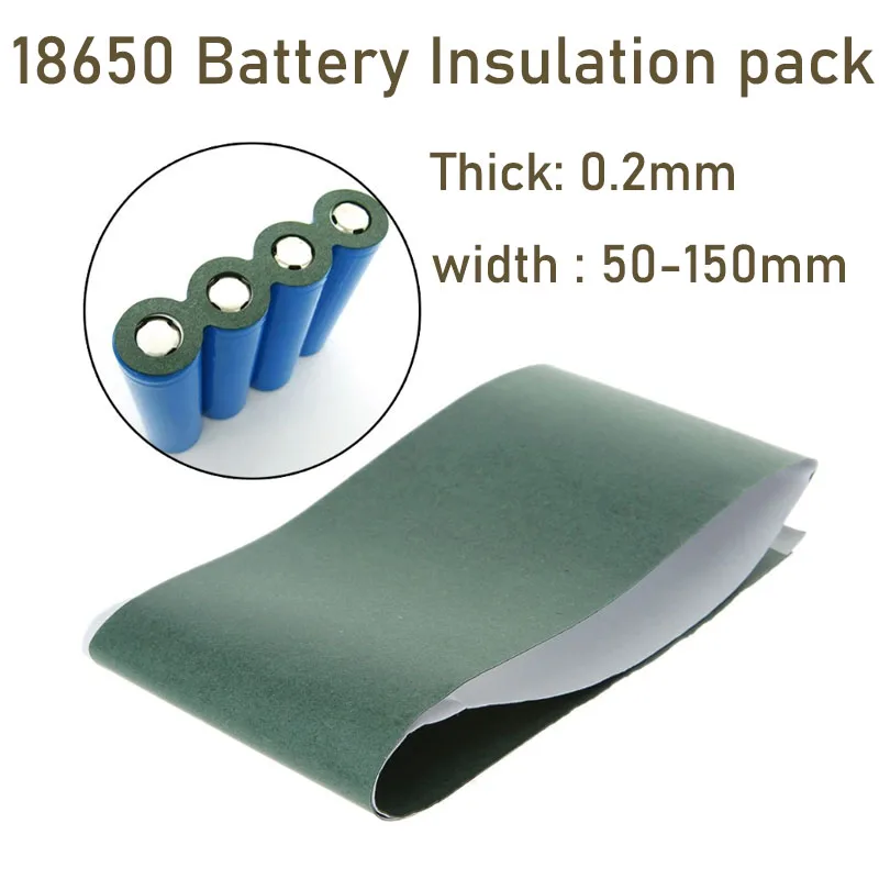 1/5Pcs Thick0.2mm 18650 Battery Insulation Gasket Barley Paper Li-ion Pack Cell Insulating Glue Patch Electrode Insulated Pad