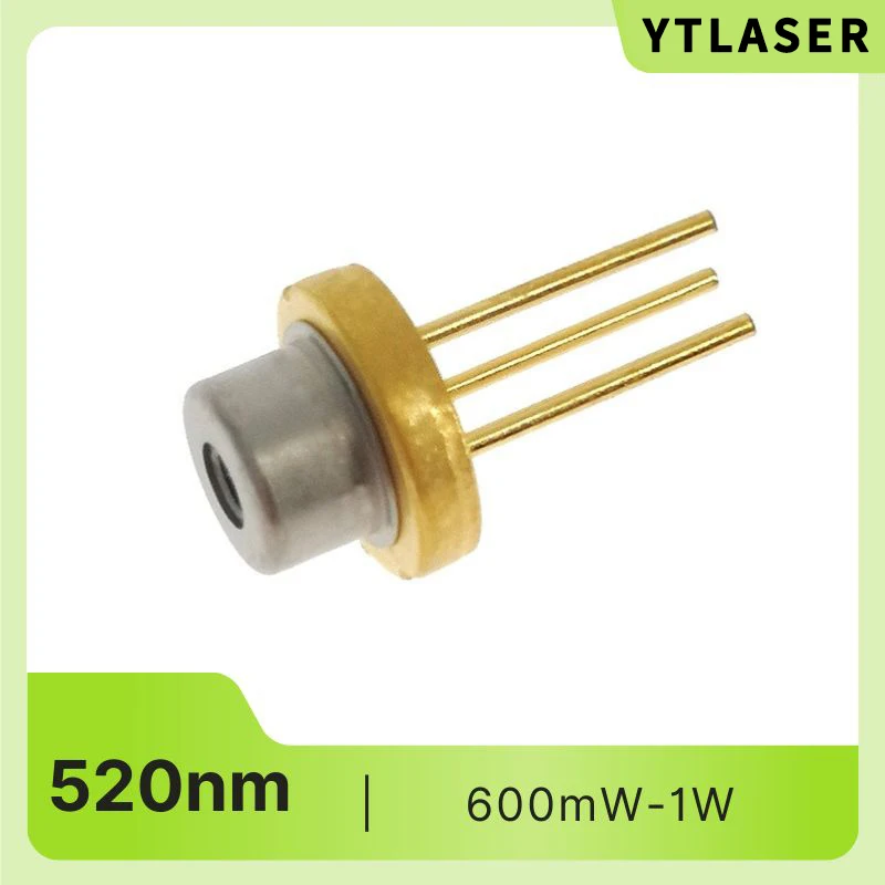 1PCS D9mm DIY Laser Diode 520nm Green 600mW 1000mW Laser Module For LED Electronics Design