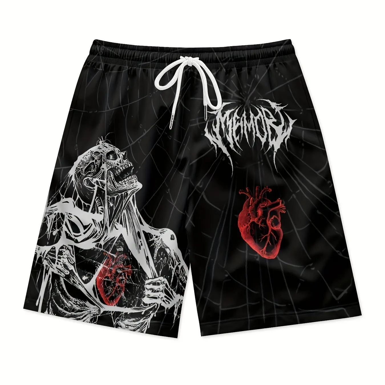 2026 Summer Fashion New Style  Men's 3D Print Beach Shorts Y2K Oversized Casual Pants Suitable for Daily and Training Wear