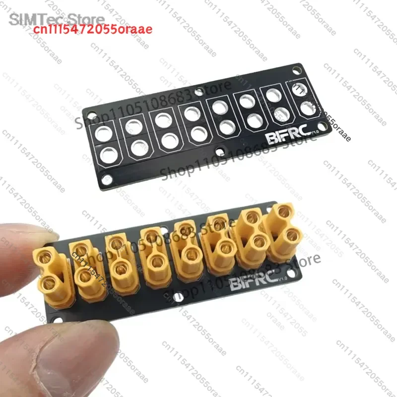 100A Load Current Power Distribution Board 8-channel XT30 Plug Output Terminals 53x19mm Mini PCB for RC Car Boat DIY