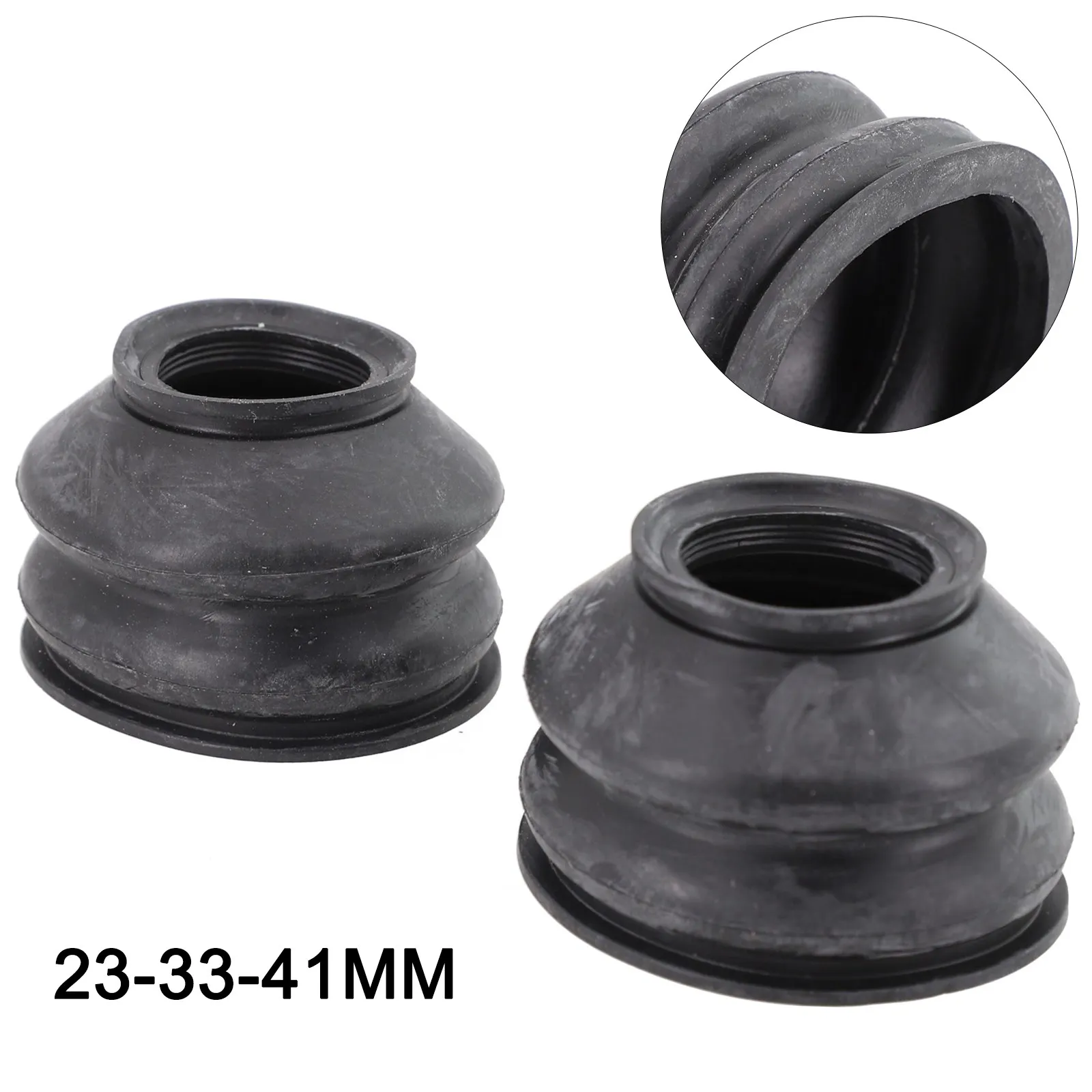 

High Quality Replacement Useful Brand New Ball Joint Cover Kitskits 23*33*41MM 2pcs/Set Accessories Black Clip-On Dust Boots