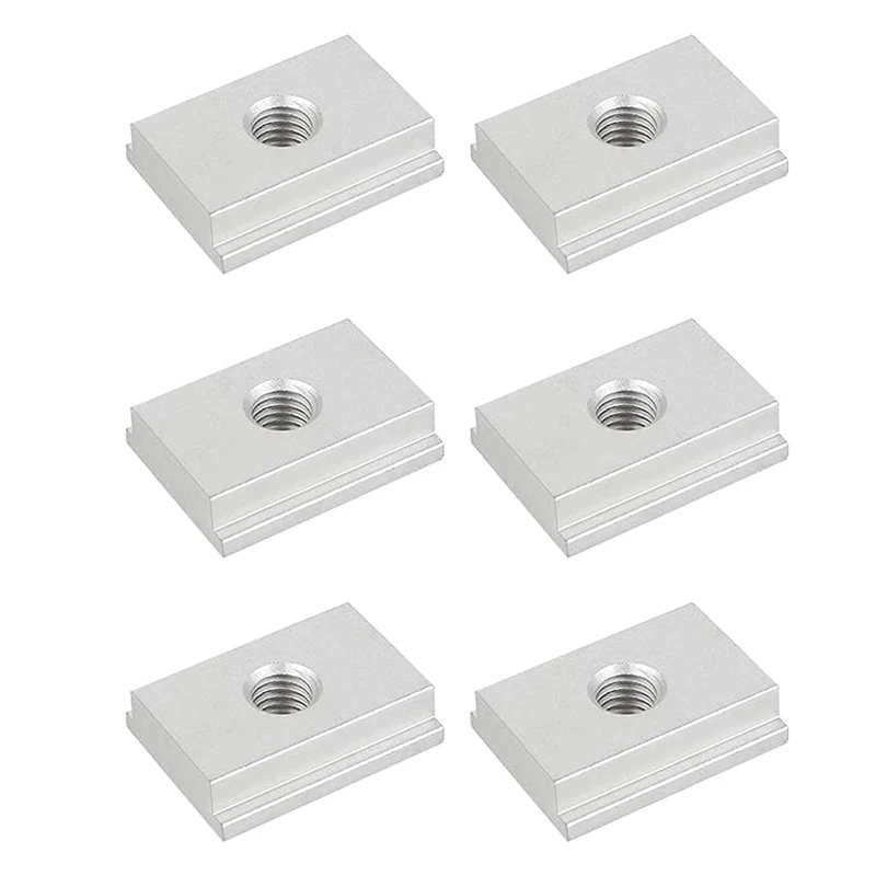 

6 Pcs T-Slot Nuts, M8 T-Rail Sliding Nuts, Aluminum Slot Nuts, Track Sliding Nuts,Furniture Slot Nuts For Slot Fastening