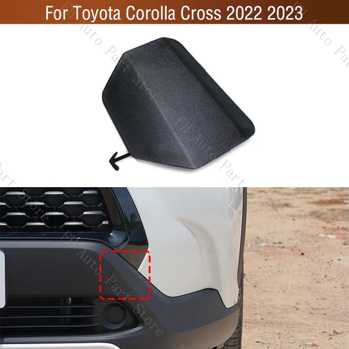 Imagen 1 del producto Para Toyota Corolla Cross 2022 2023 cubierta de gancho de remolque de parachoques delantero tapa de ojo de transporte de remolque 53128-0A060
