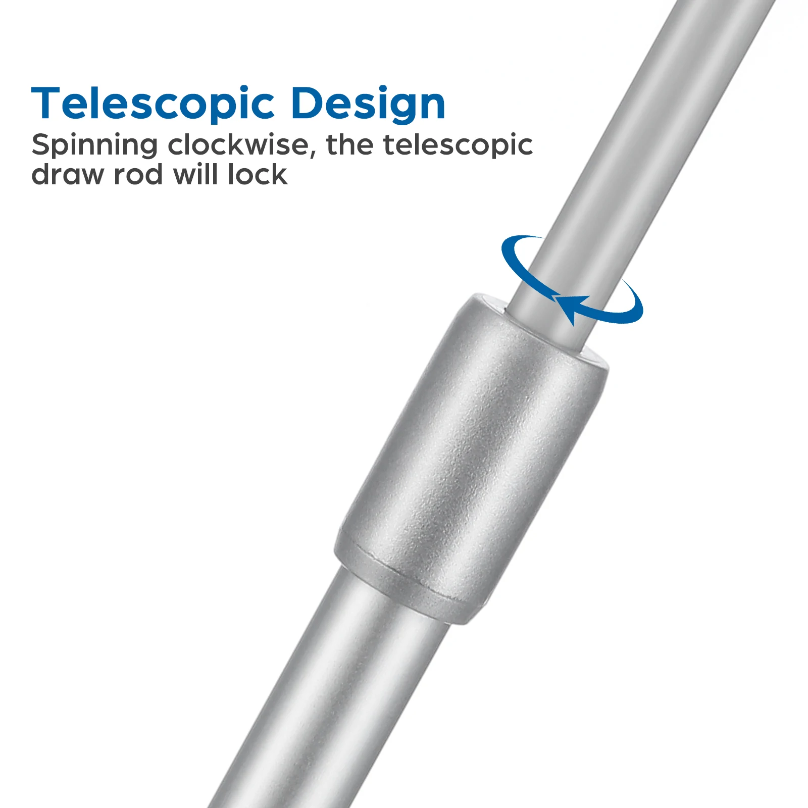 Curtain Retractable Rotary Rod Vertical Blinds Replacement Window Shade Draw Rods Extendable Curtains Aluminum Office Automatic