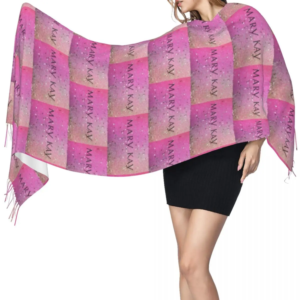 

Шарф Мэри Кая, шарфы с кисточками для женщин, мягкие теплые шали и накидки, длинная осенне-зимняя шаль