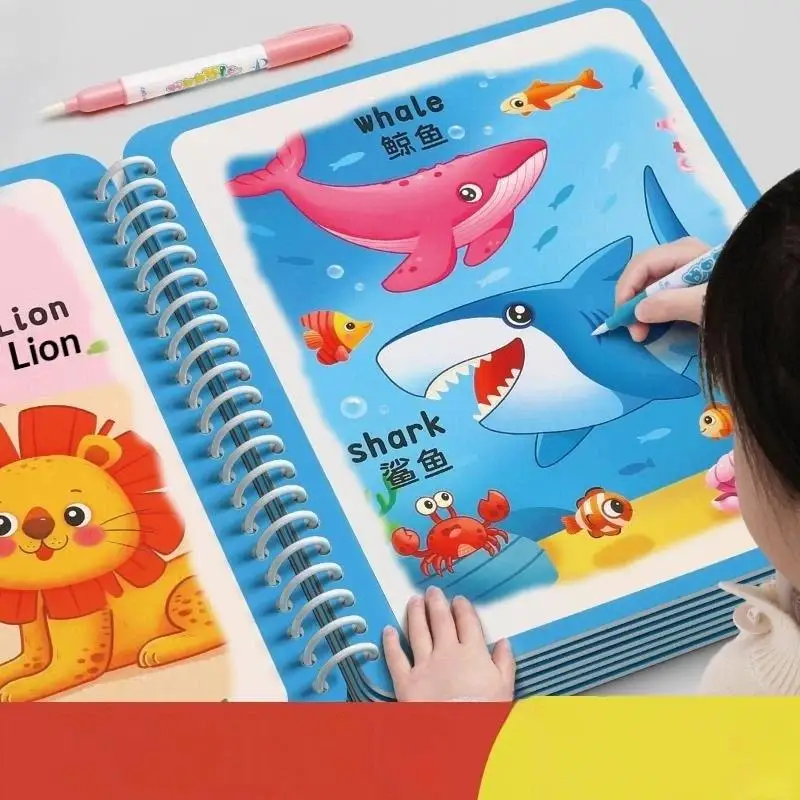Magic Water Book Children Learning Education Toy Baby Montessori Toys Drawing Coloring Books For Kids