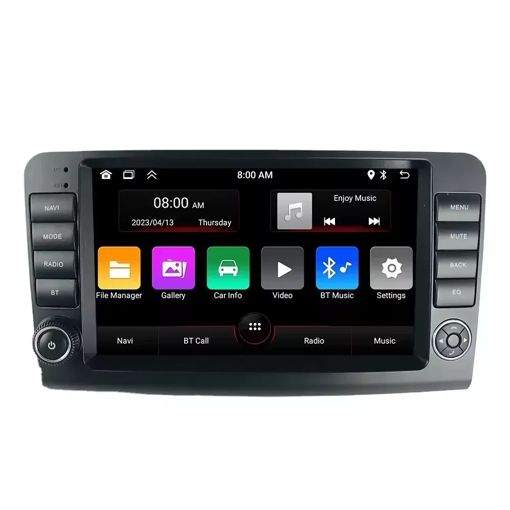 

LELV 9" Inch Car Radio Ips Wireless Carplay 4g Wifi Dsp Smart Car Gps Navigation For Ml-class W164 m Rds Adh Cam