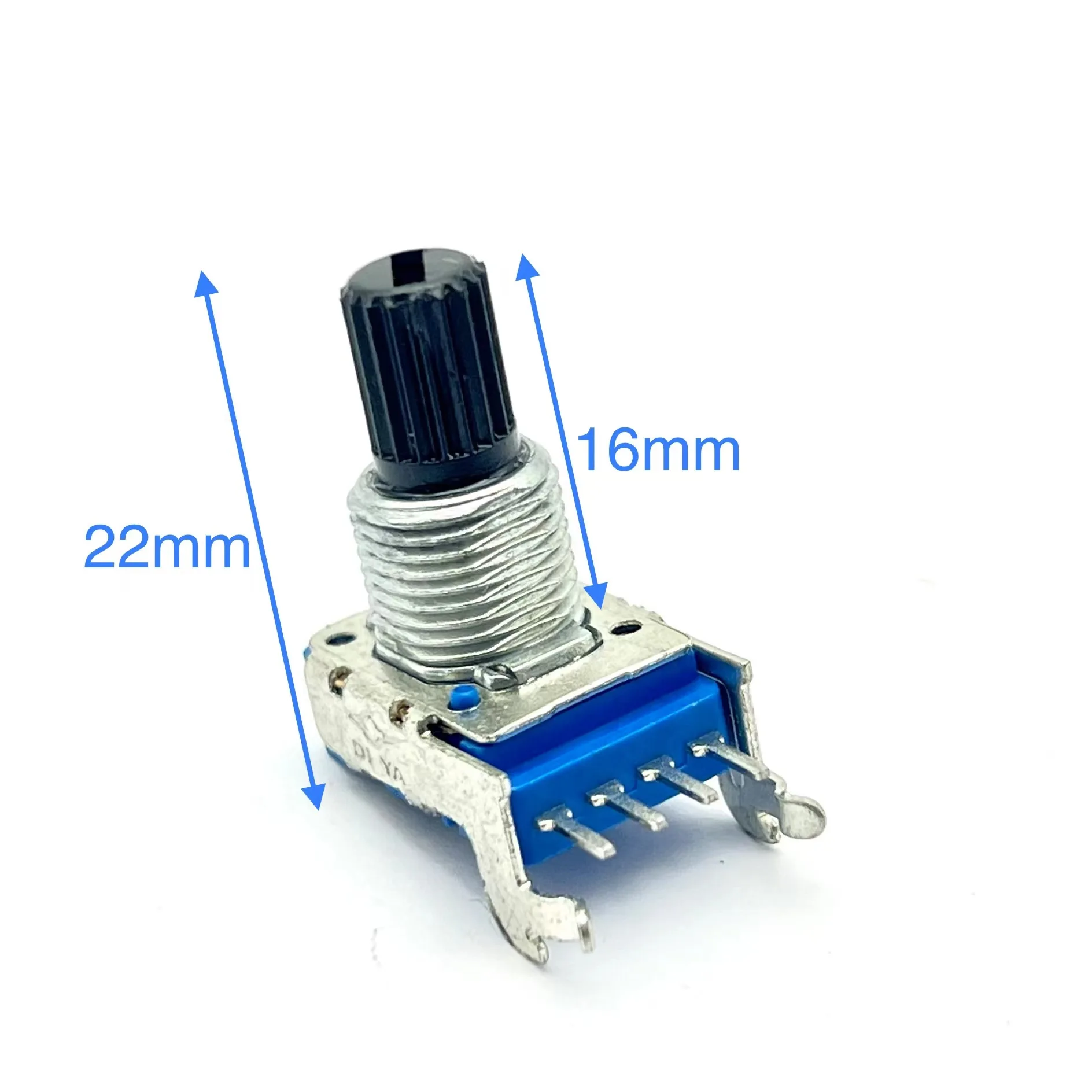 1 PCS RK14 horizontal single potentiometer B20K4 pin handle length 16MMF