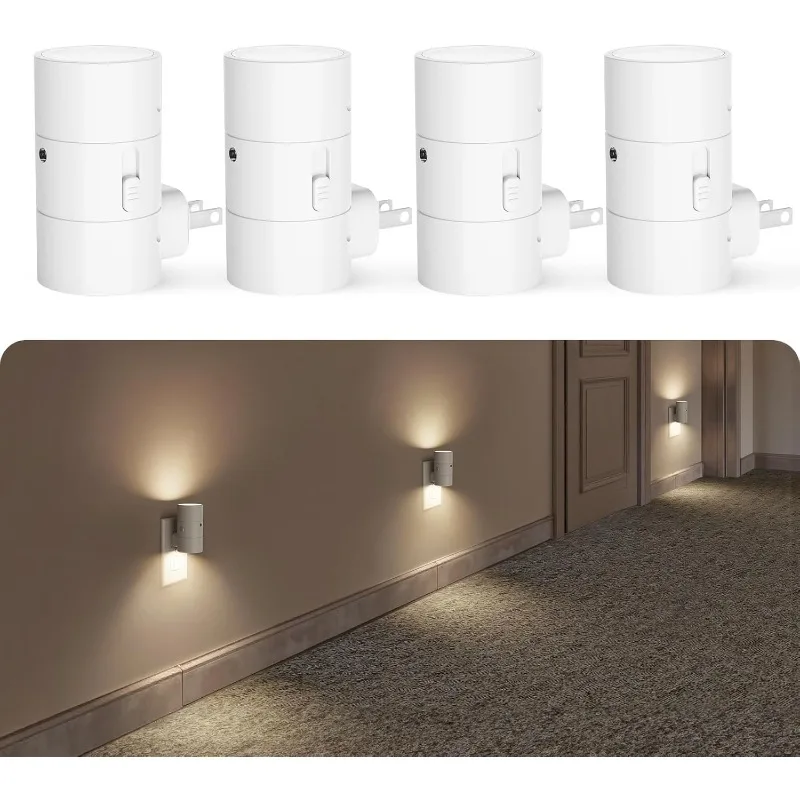 

VOLISUN Night Light, Dimmable Led Night Lights Plug into Wall, Amber/3000K/4500K, 0-100LM Adjustable Brightness, Dusk to Dawn Ni