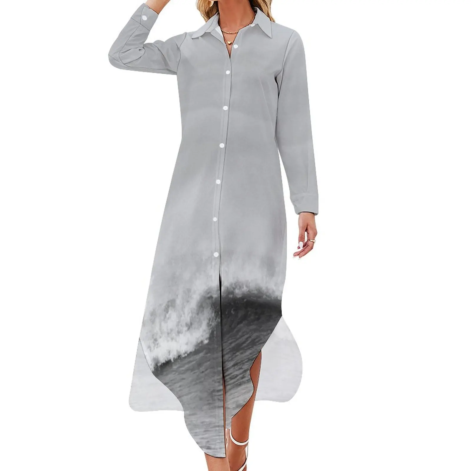 

Having a rough day Long Sleeved Shirt Dress evening dress ladies Woman fashion dresses for womens 2024