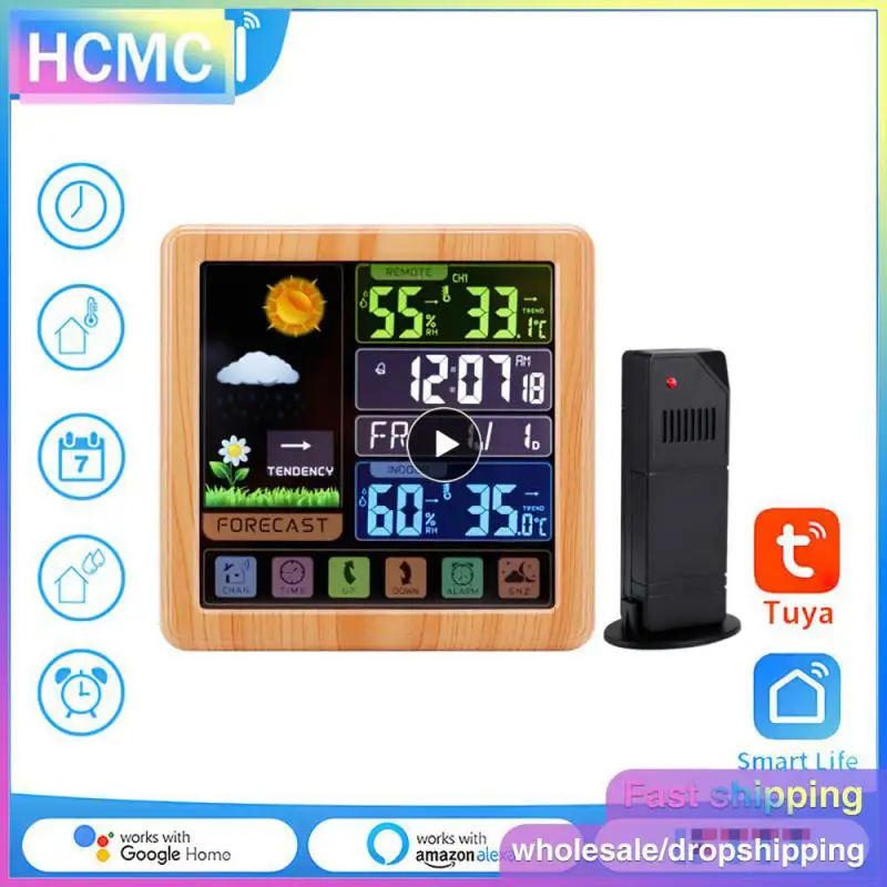 

Weather Station Delayed Alarm Four-level Weather Forecast Digital Temperature Hygrometer Wireless Portable Usb Charging Detector