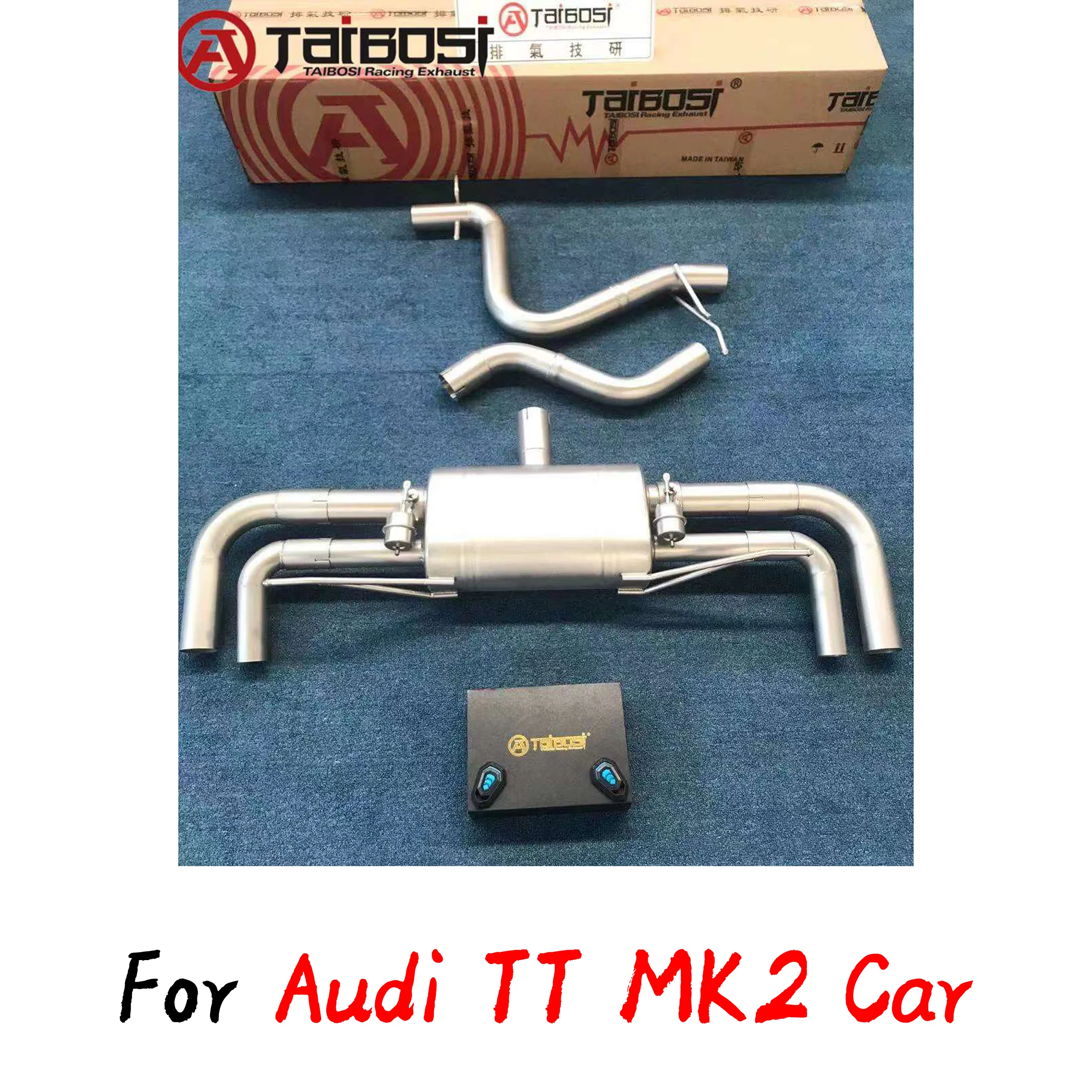 

For Audi TT MK2 2.0T 3.2L Car 2008 - 2018 Catback Exhaust System Taibosi Performance Electric Valve Cutout Muffler Sound Modify