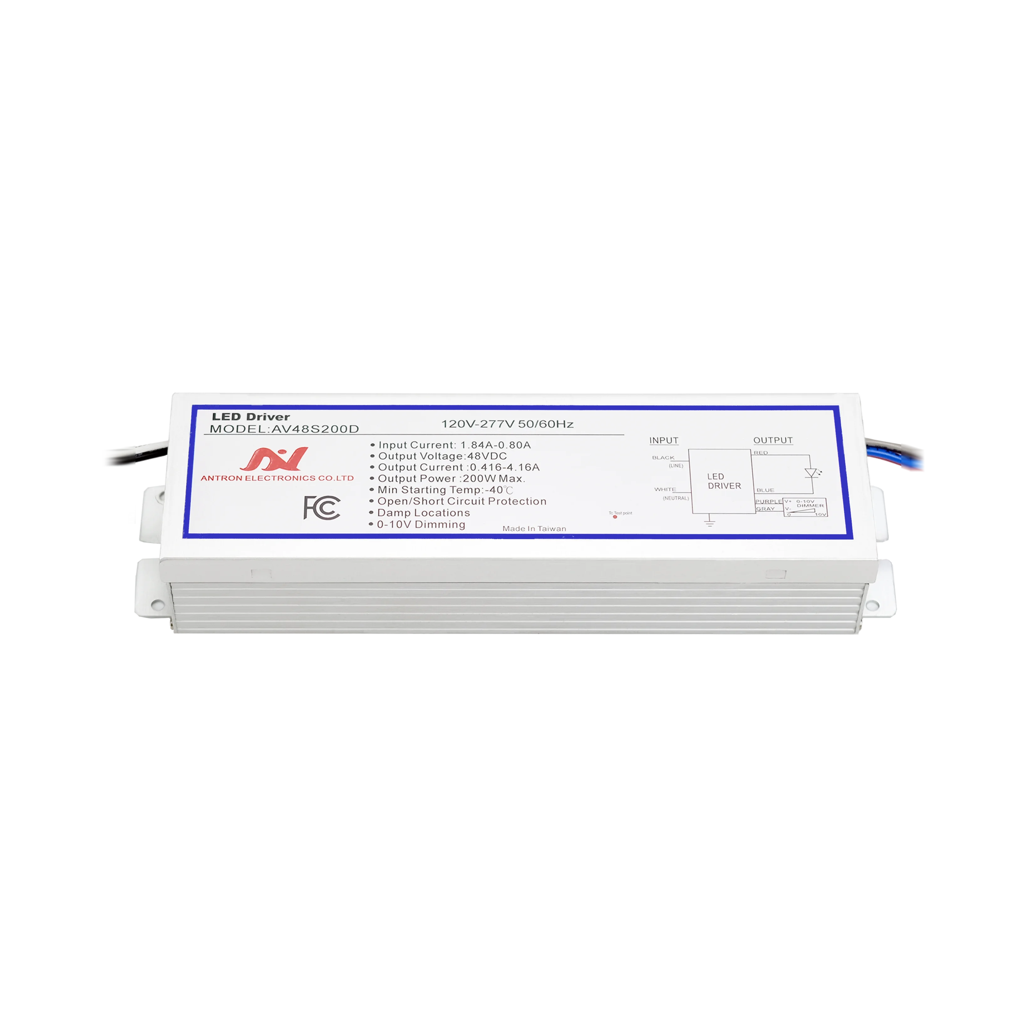 Constant Voltage 150W Dimmable LED Driver 3-in-1 PWM/1-10V/Rx Dimming Single Output /cUL Certified 120-277V Input