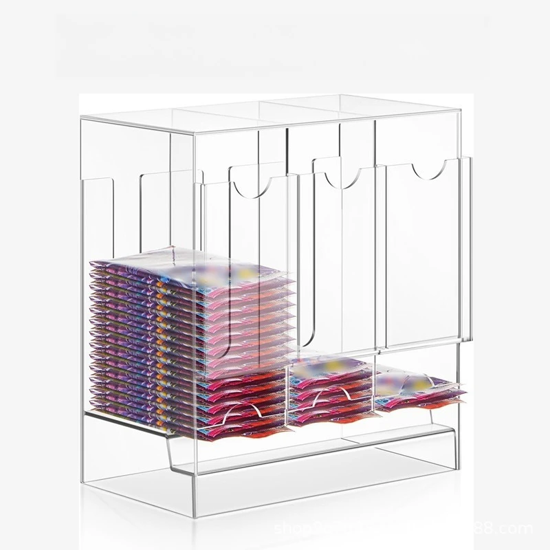 

Acrylic Booster Bag Distributor Enhanced Bag Display Stand Animation Card Storage Box