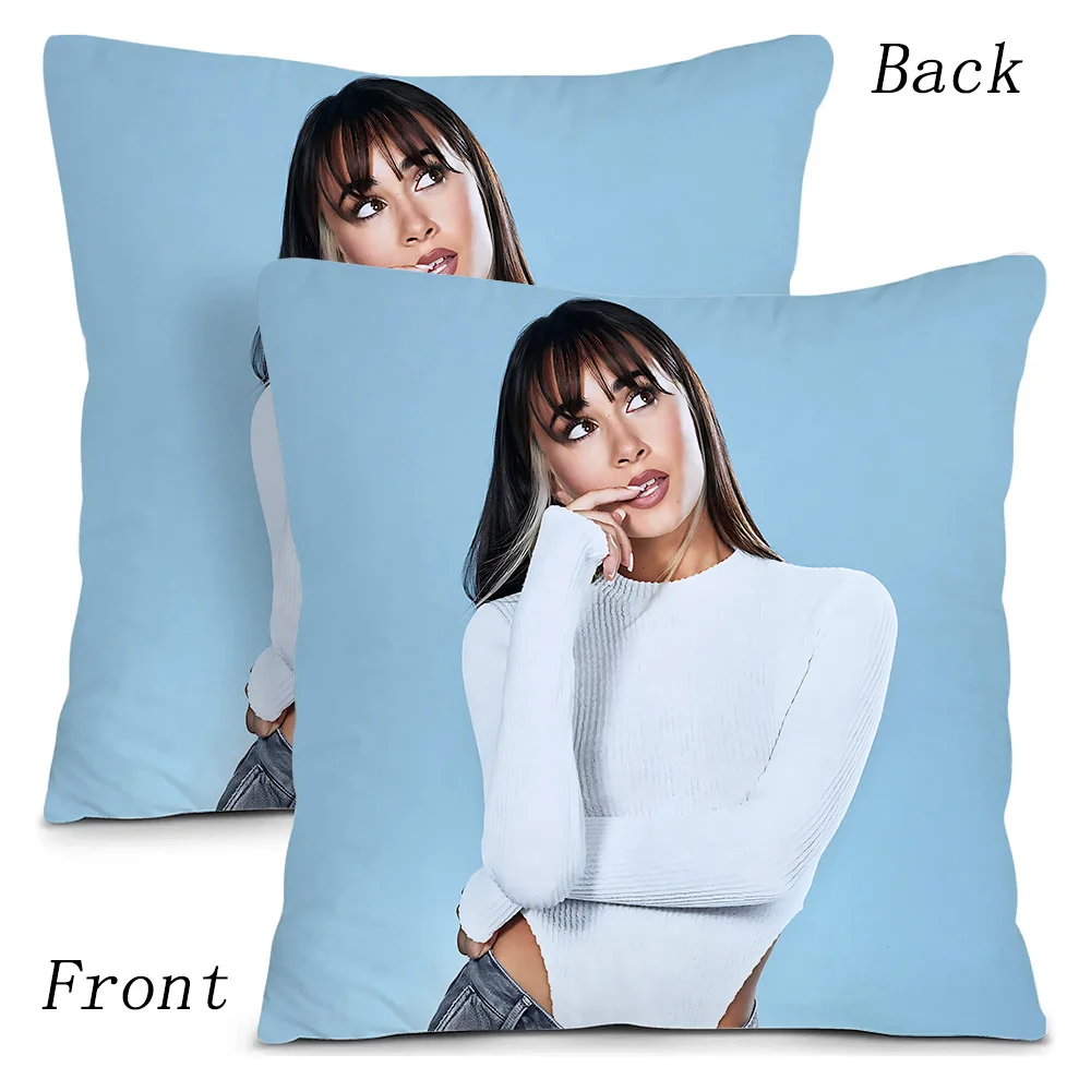 Singer A-Aitana Ocana Pillow Covers Cartoon Sofa Decorative Home Double-sided Printing Short Plush Cute Cushion Cover