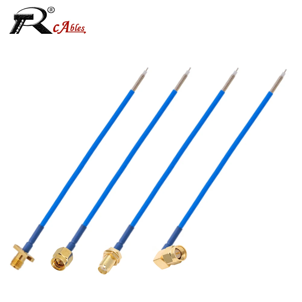 Cable Coaxial RF RG405, Cable semiflexible, conector macho SMA a Cable final PCB, prueba de DC-6GHz de alta frecuencia, Cable 086, 50Ohm, 1 ud.